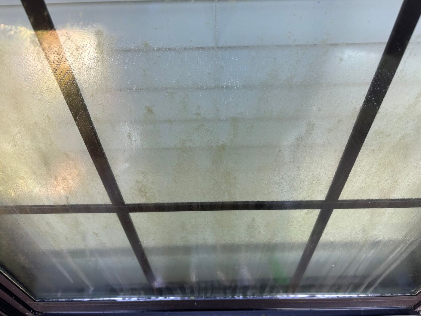 Gutter cleaning result