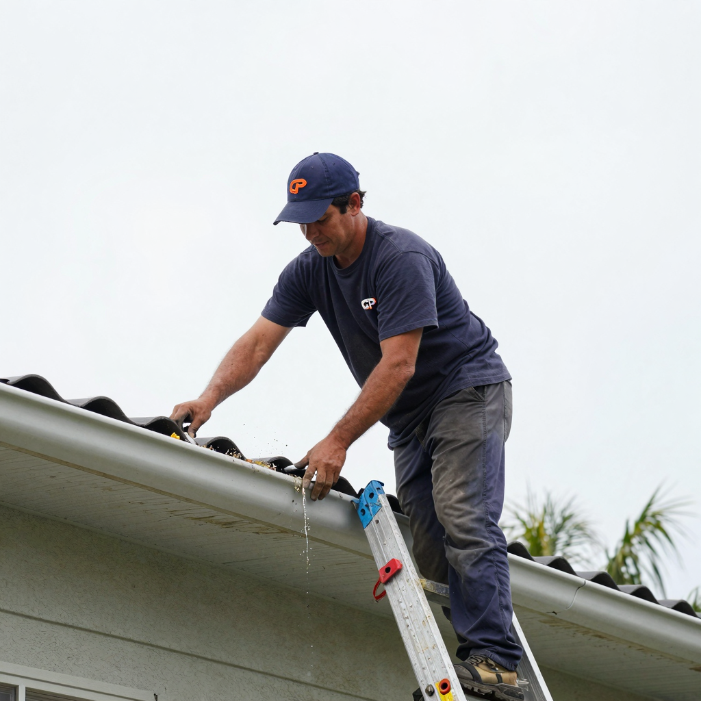Professional gutter cleaning service